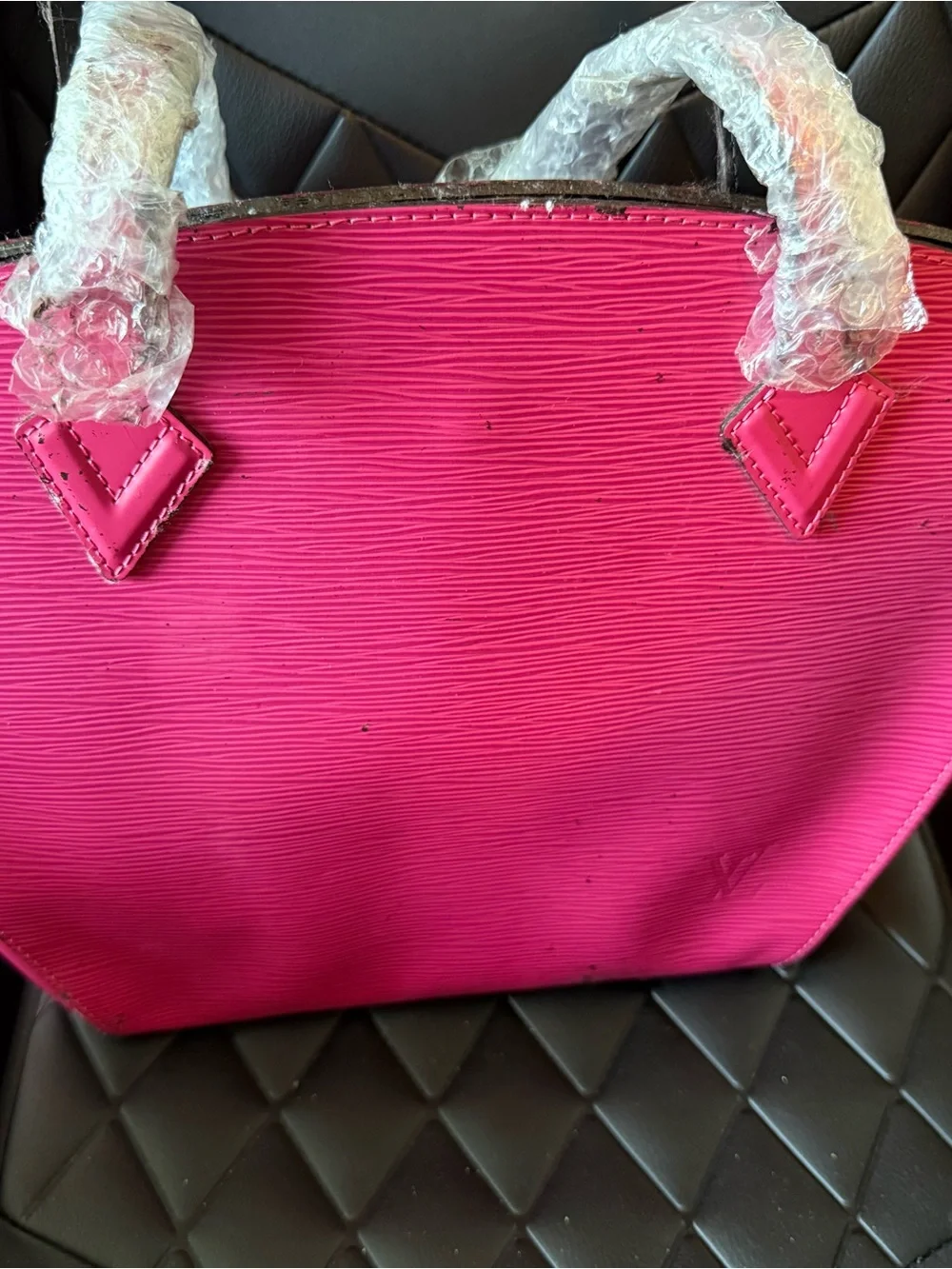 Louis Vuitton Hot Pink Epi Dome Tote